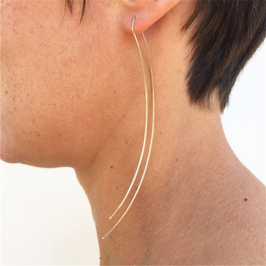 handmade long bar earrings