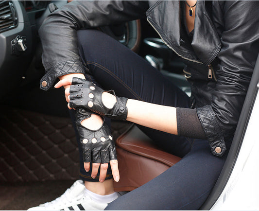 genuine leather driving glove
