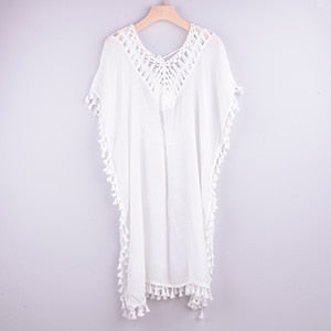 white lace dress white / one size