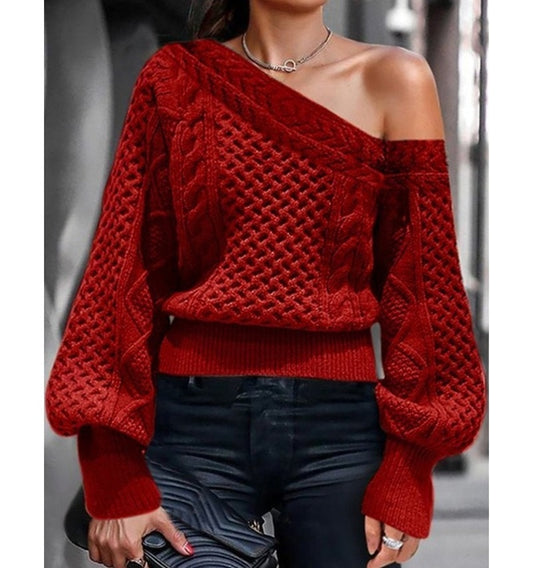 off shoulder sweater