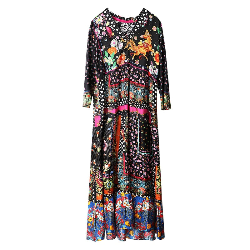 embroidery vintage dress