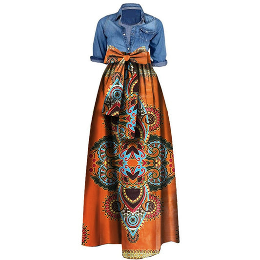 african print dress