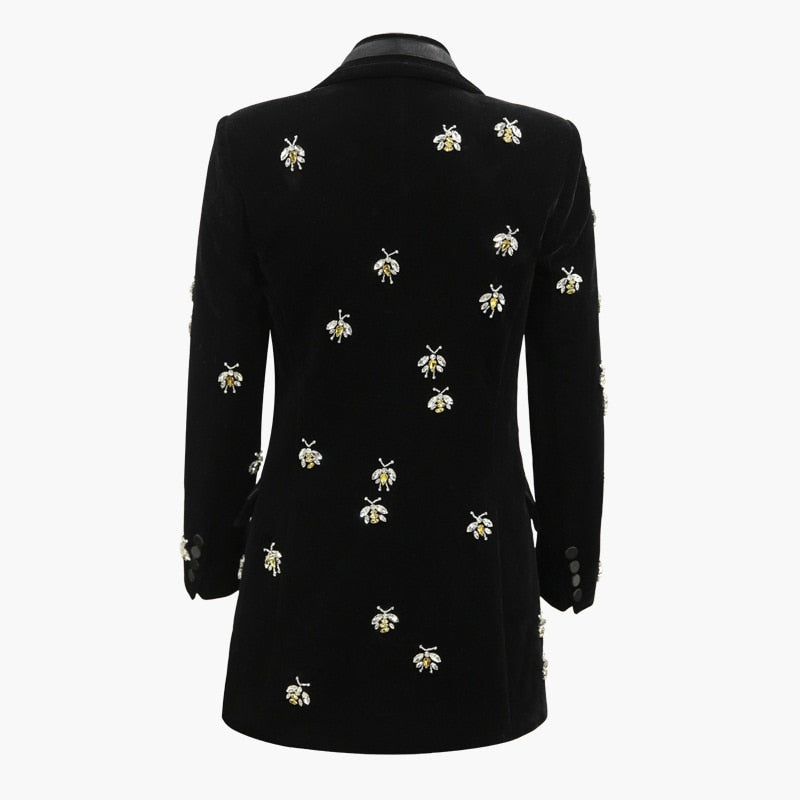 embellished black blazer