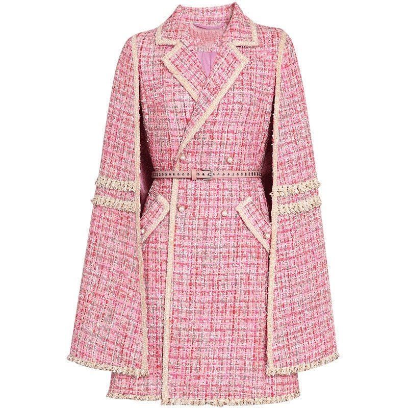 Pink Tweed Cape Jacket – Bosom Blouse