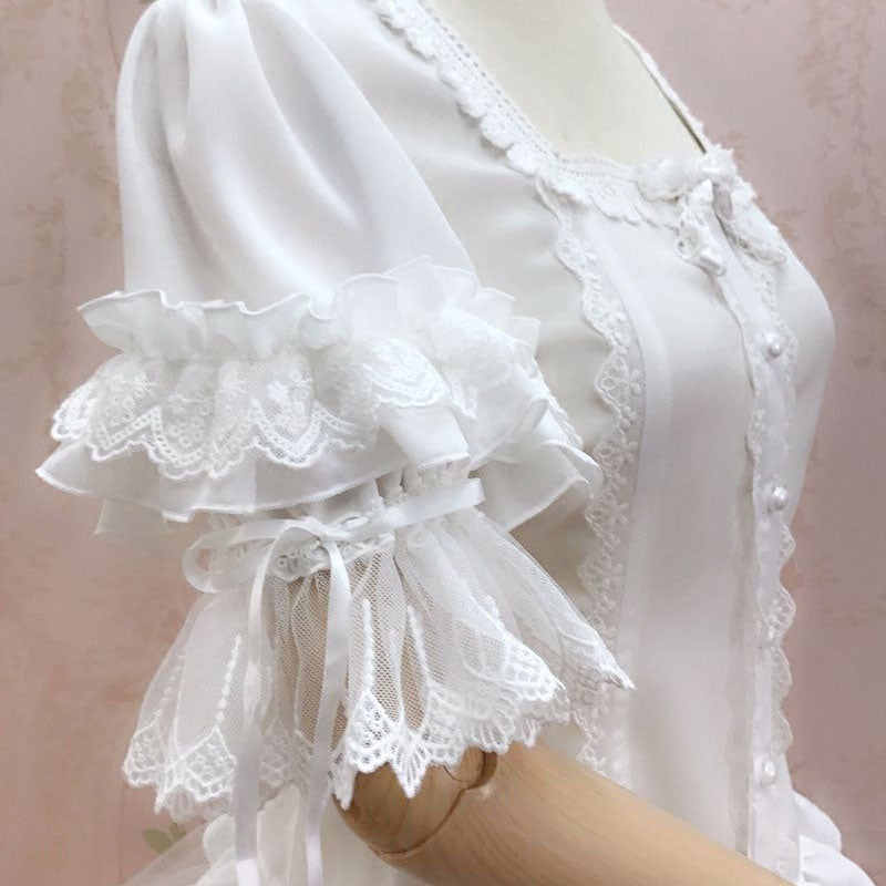 white blouse bosom blouse